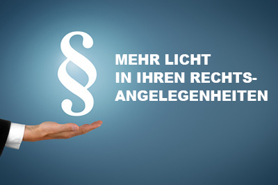 Hand unter Paragraphenzeichen Hand unter Paragraphenzeichen